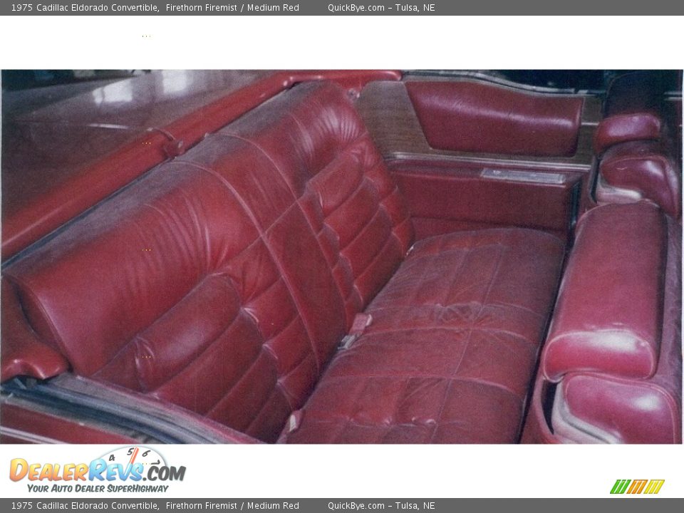 Rear Seat of 1975 Cadillac Eldorado Convertible Photo #9