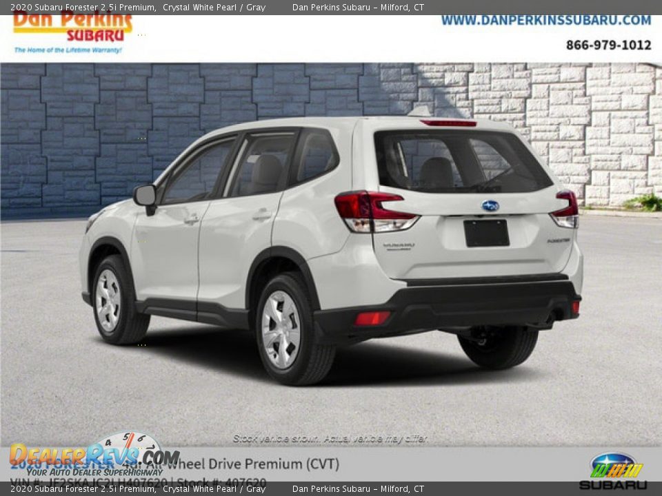 2020 Subaru Forester 2.5i Premium Crystal White Pearl / Gray Photo #6