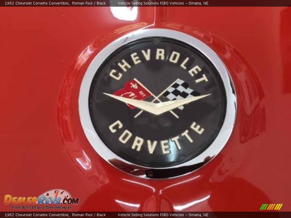 1962 Chevrolet Corvette Convertible Roman Red / Black Photo #17