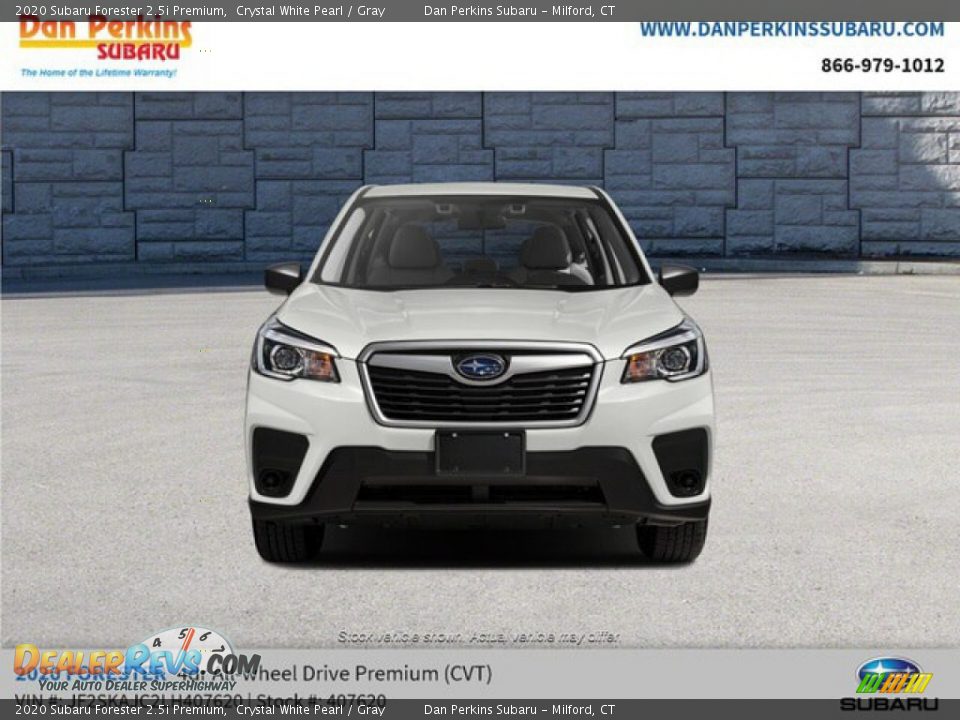 2020 Subaru Forester 2.5i Premium Crystal White Pearl / Gray Photo #7