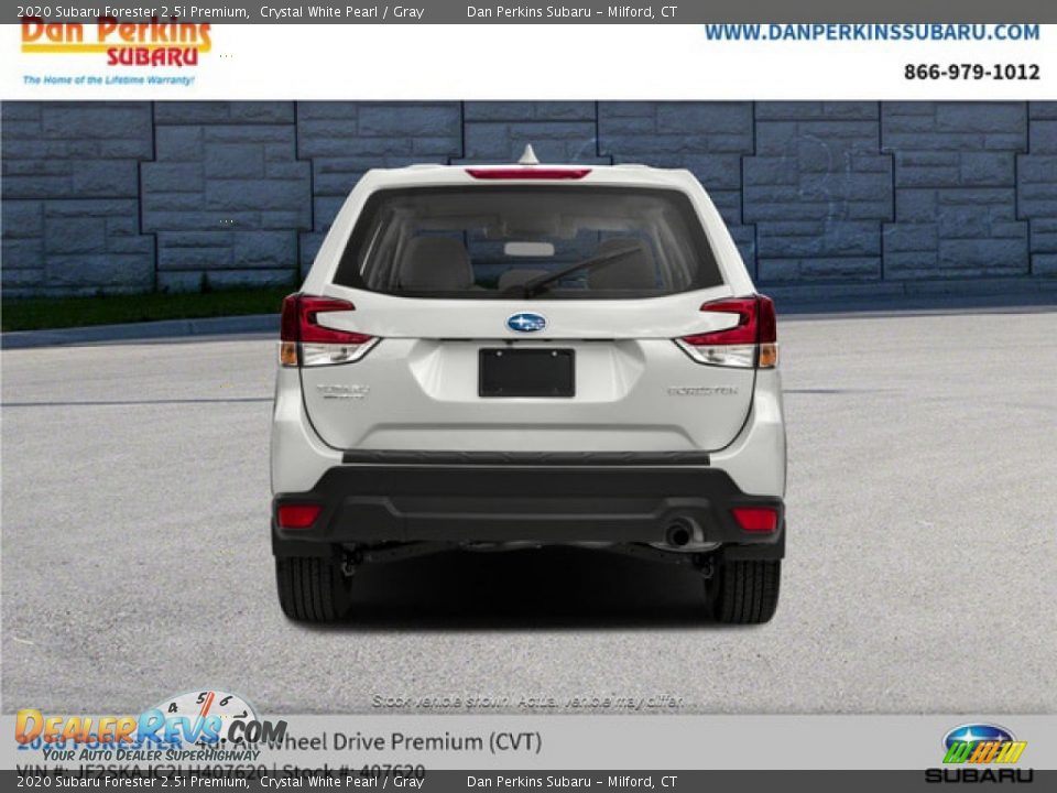 2020 Subaru Forester 2.5i Premium Crystal White Pearl / Gray Photo #8