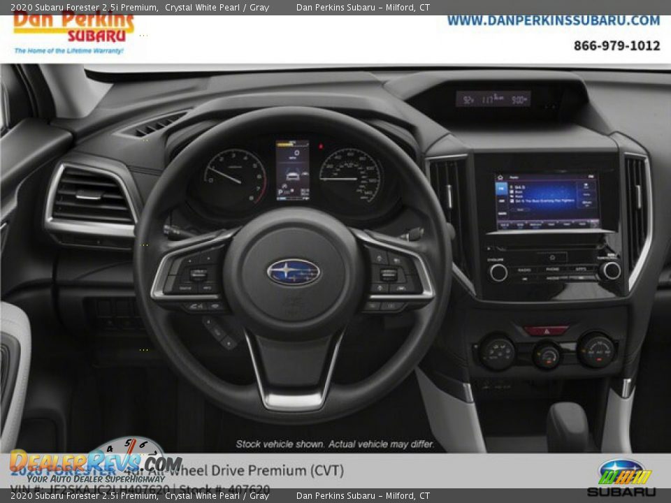 2020 Subaru Forester 2.5i Premium Crystal White Pearl / Gray Photo #9