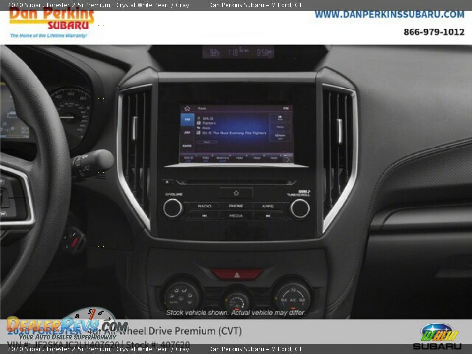 2020 Subaru Forester 2.5i Premium Crystal White Pearl / Gray Photo #12