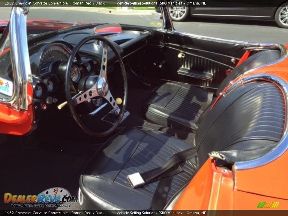 1962 Chevrolet Corvette Convertible Roman Red / Black Photo #24