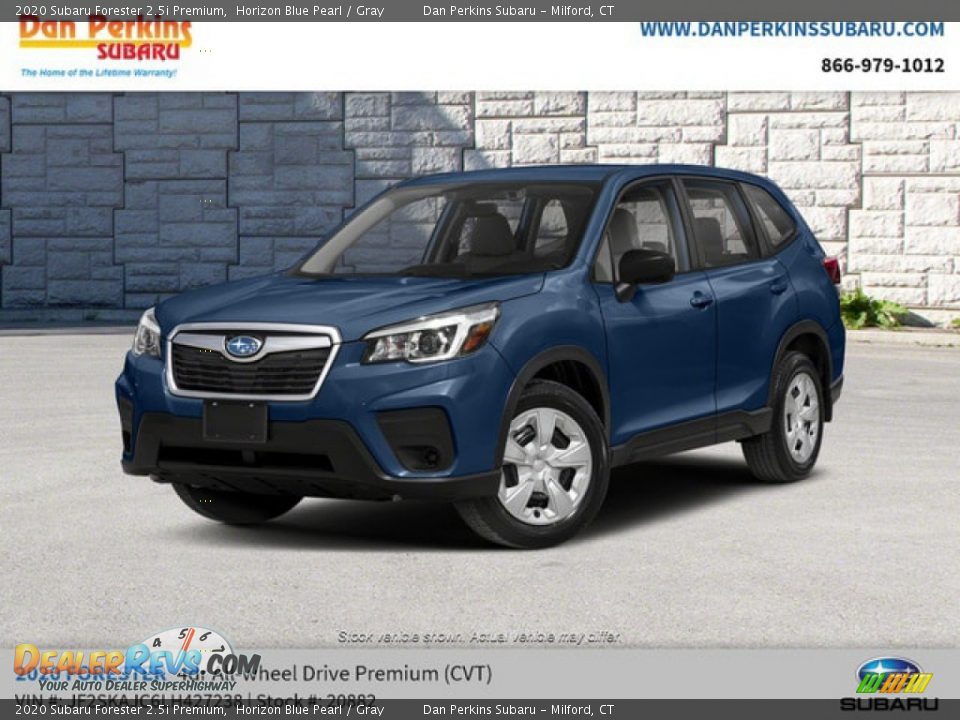 2020 Subaru Forester 2.5i Premium Horizon Blue Pearl / Gray Photo #1