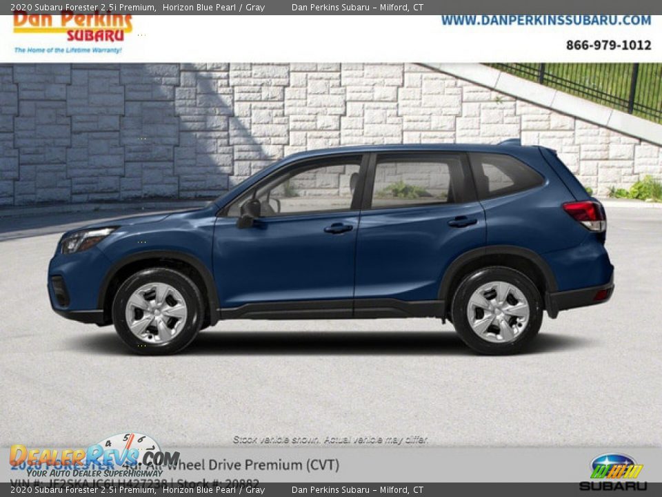 2020 Subaru Forester 2.5i Premium Horizon Blue Pearl / Gray Photo #2