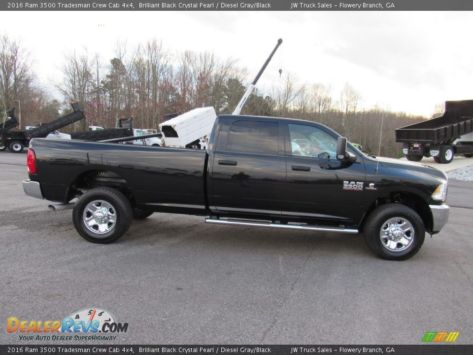 Brilliant Black Crystal Pearl 2016 Ram 3500 Tradesman Crew Cab 4x4 Photo #6