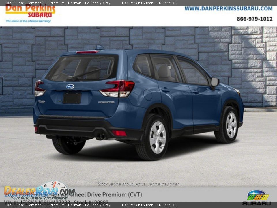 2020 Subaru Forester 2.5i Premium Horizon Blue Pearl / Gray Photo #3