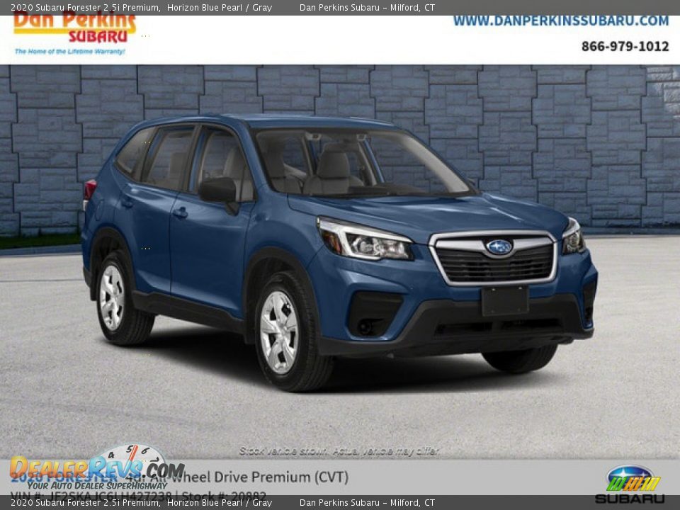 2020 Subaru Forester 2.5i Premium Horizon Blue Pearl / Gray Photo #4