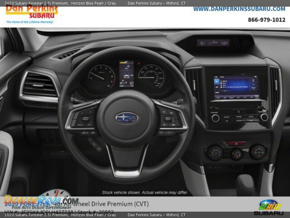 2020 Subaru Forester 2.5i Premium Horizon Blue Pearl / Gray Photo #9