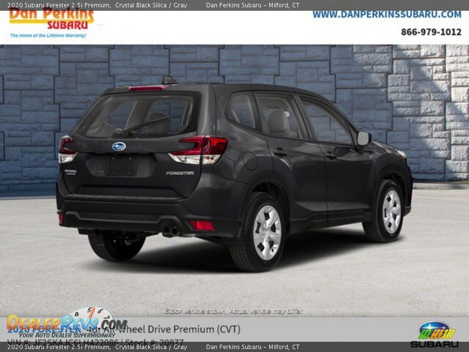 2020 Subaru Forester 2.5i Premium Crystal Black Silica / Gray Photo #3