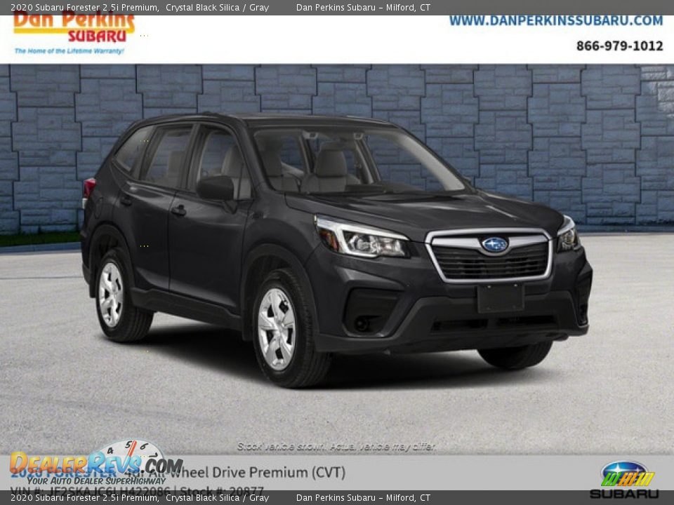 2020 Subaru Forester 2.5i Premium Crystal Black Silica / Gray Photo #4