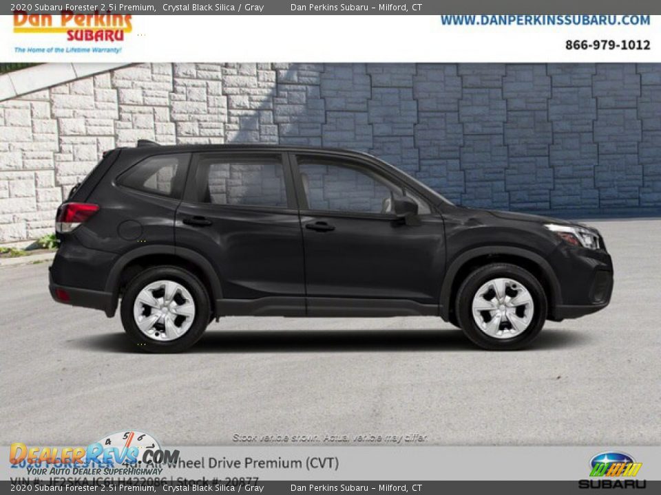 2020 Subaru Forester 2.5i Premium Crystal Black Silica / Gray Photo #5