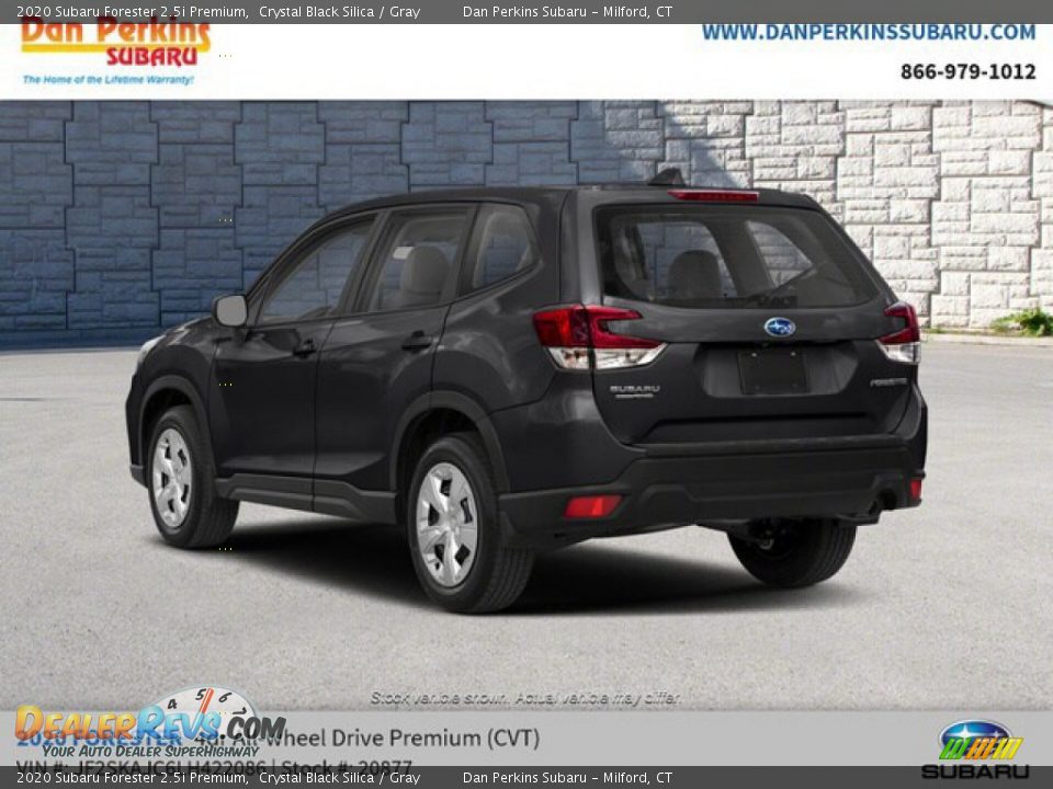 2020 Subaru Forester 2.5i Premium Crystal Black Silica / Gray Photo #6