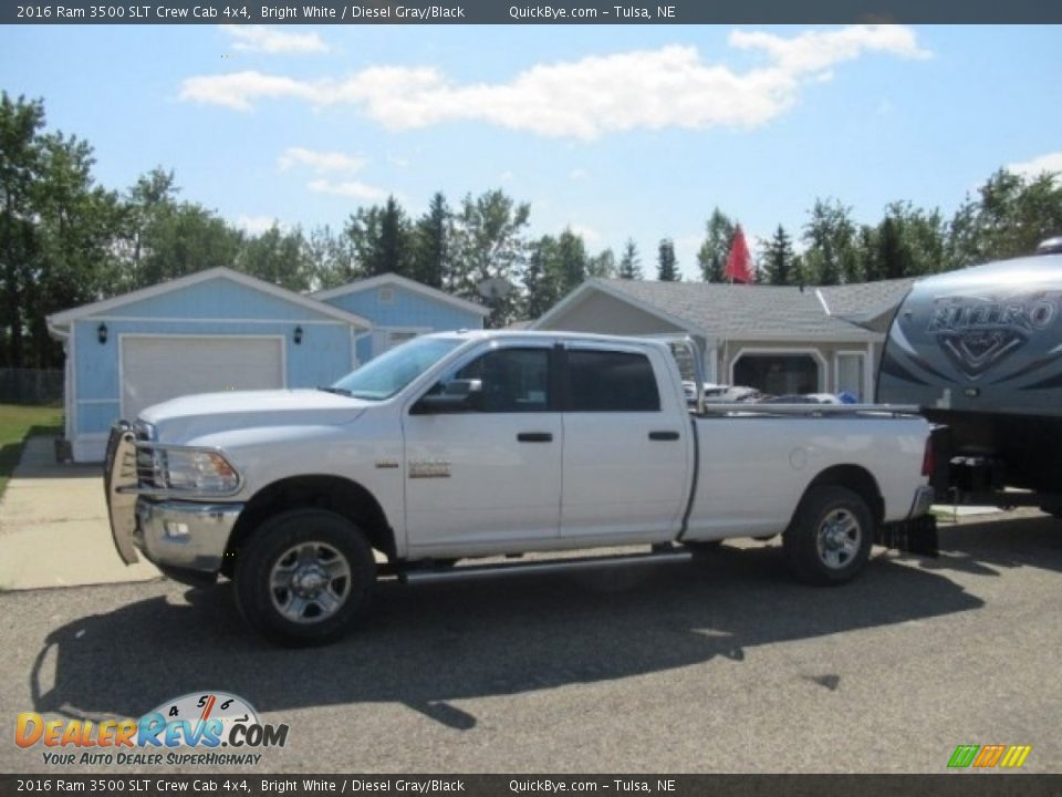 Bright White 2016 Ram 3500 SLT Crew Cab 4x4 Photo #2