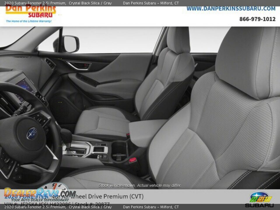 2020 Subaru Forester 2.5i Premium Crystal Black Silica / Gray Photo #11