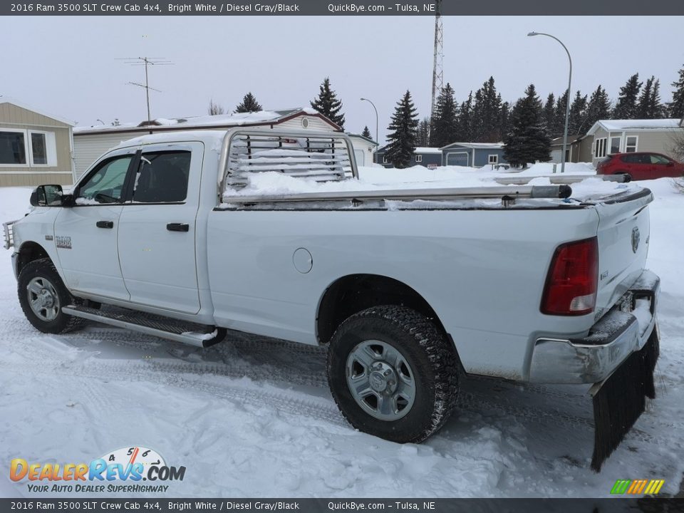 2016 Ram 3500 SLT Crew Cab 4x4 Bright White / Diesel Gray/Black Photo #3