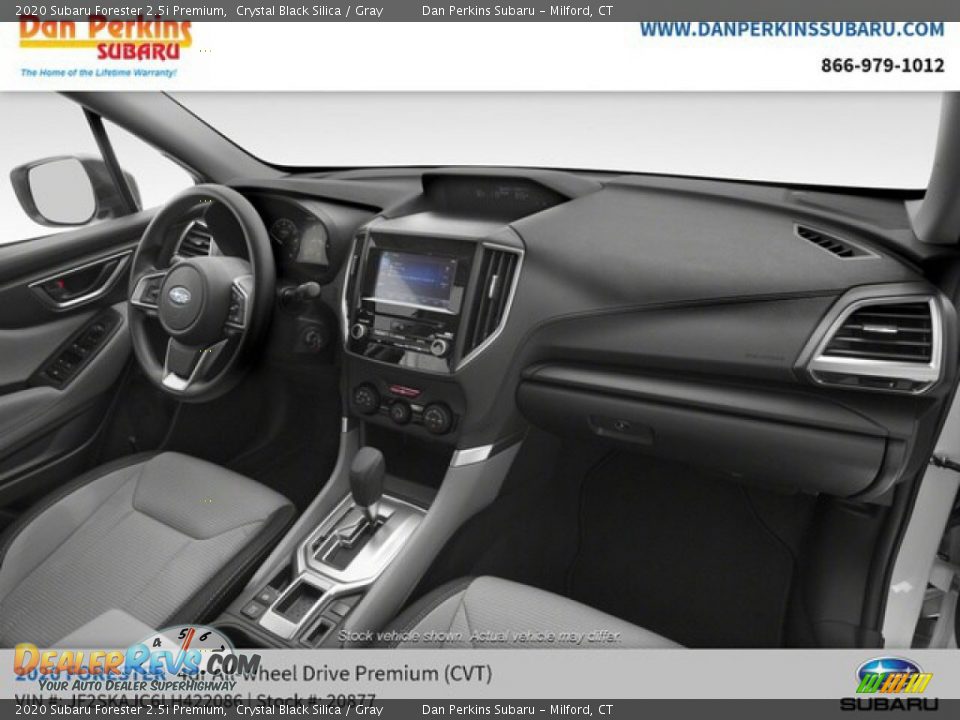 2020 Subaru Forester 2.5i Premium Crystal Black Silica / Gray Photo #14