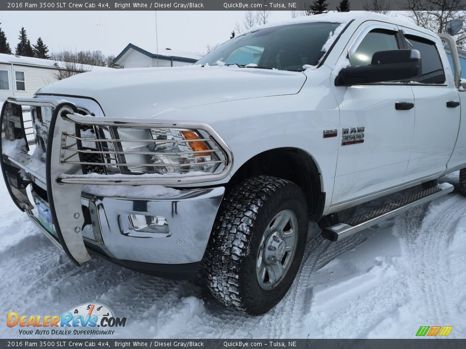 2016 Ram 3500 SLT Crew Cab 4x4 Bright White / Diesel Gray/Black Photo #6