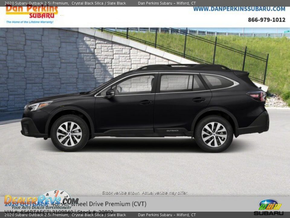 2020 Subaru Outback 2.5i Premium Crystal Black Silica / Slate Black Photo #2