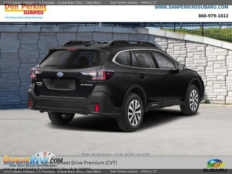 2020 Subaru Outback 2.5i Premium Crystal Black Silica / Slate Black Photo #3