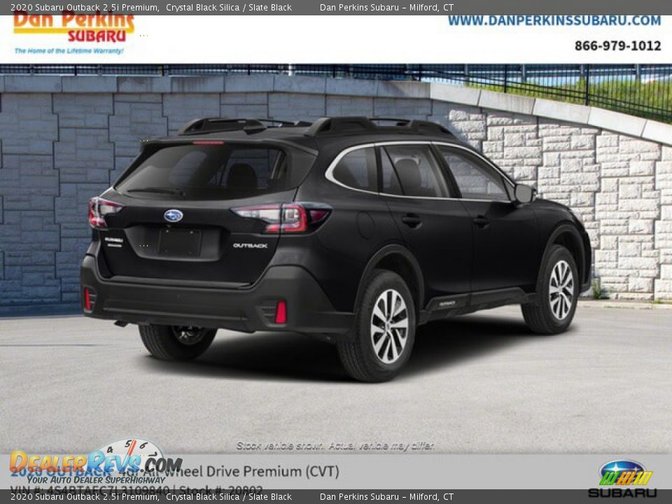 2020 Subaru Outback 2.5i Premium Crystal Black Silica / Slate Black Photo #3