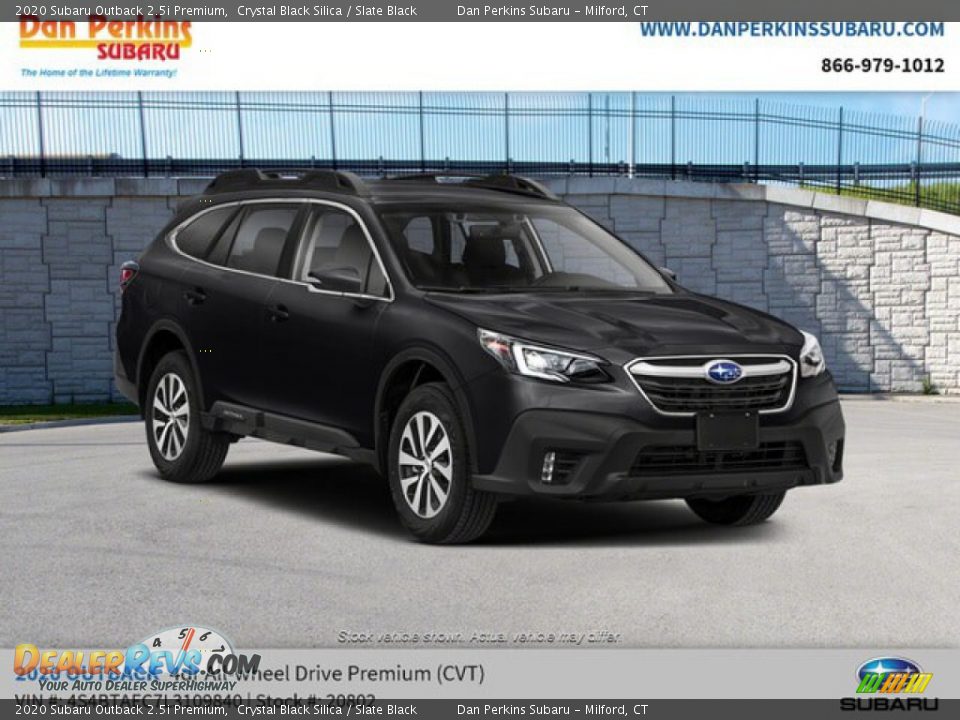 2020 Subaru Outback 2.5i Premium Crystal Black Silica / Slate Black Photo #4