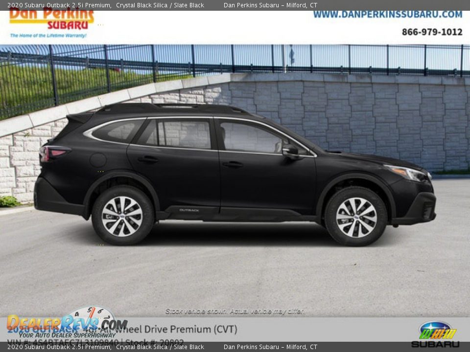 2020 Subaru Outback 2.5i Premium Crystal Black Silica / Slate Black Photo #5