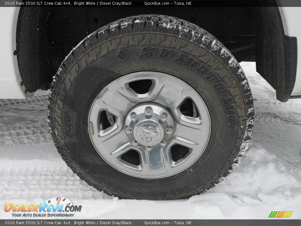 2016 Ram 3500 SLT Crew Cab 4x4 Bright White / Diesel Gray/Black Photo #13