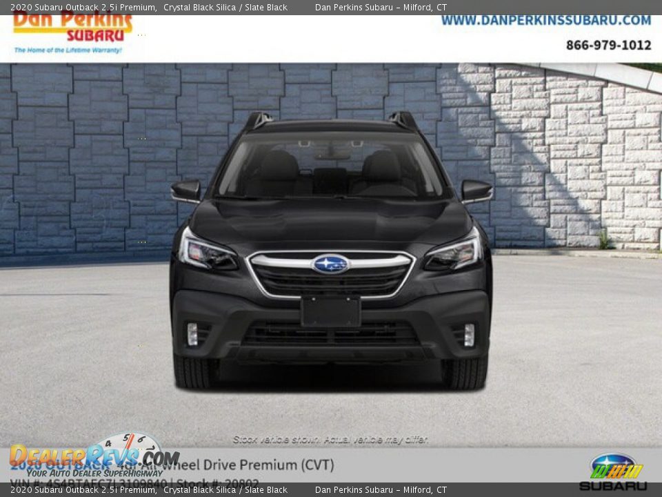 2020 Subaru Outback 2.5i Premium Crystal Black Silica / Slate Black Photo #7