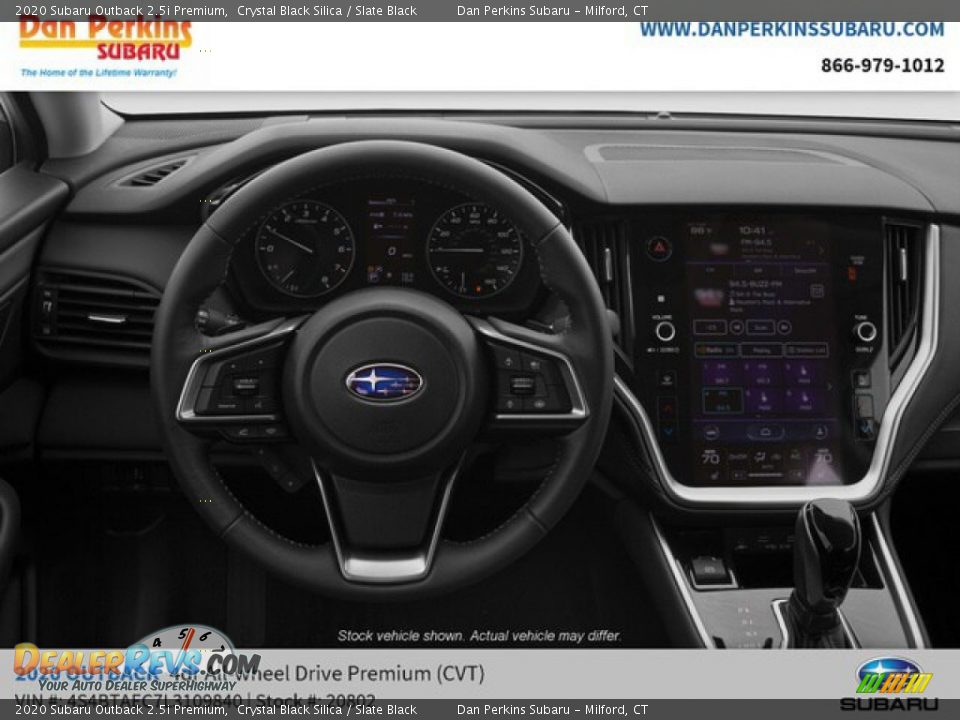 2020 Subaru Outback 2.5i Premium Crystal Black Silica / Slate Black Photo #9