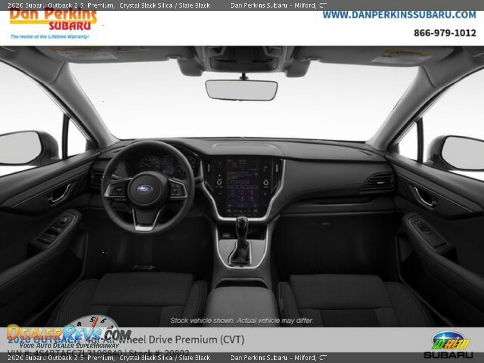 2020 Subaru Outback 2.5i Premium Crystal Black Silica / Slate Black Photo #10