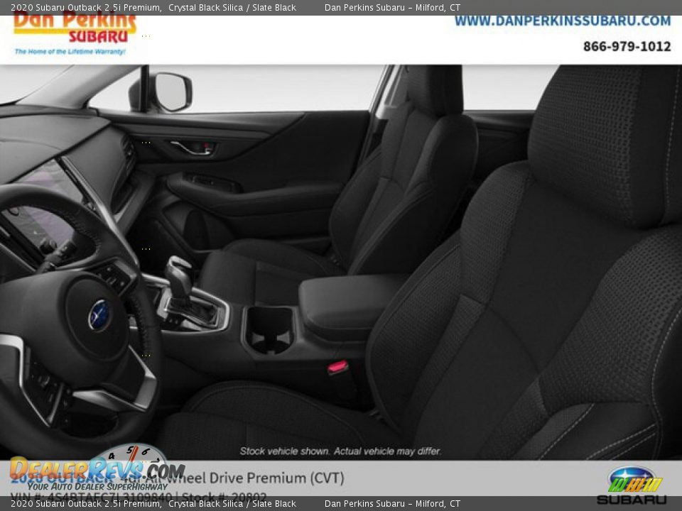 2020 Subaru Outback 2.5i Premium Crystal Black Silica / Slate Black Photo #11