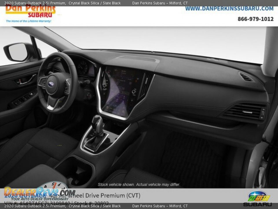 2020 Subaru Outback 2.5i Premium Crystal Black Silica / Slate Black Photo #14