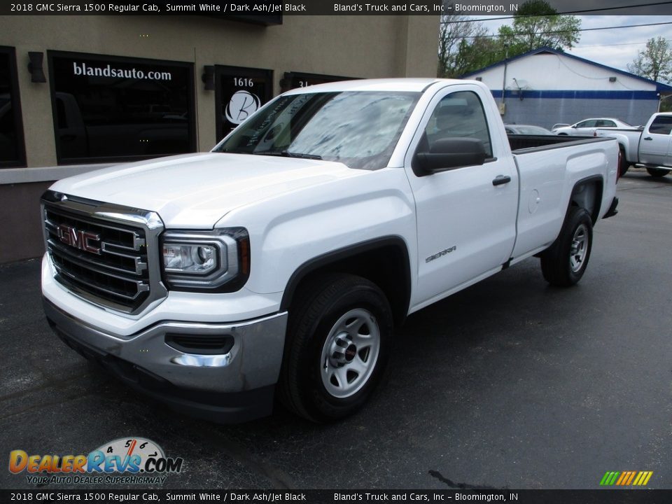 2018 GMC Sierra 1500 Regular Cab Summit White / Dark Ash/Jet Black Photo #2