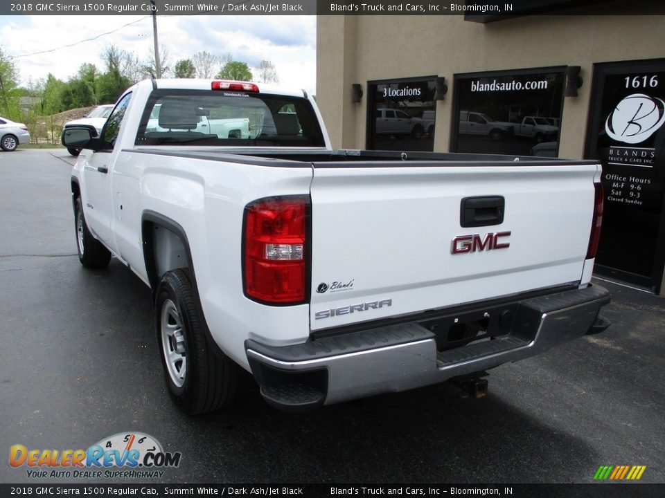 2018 GMC Sierra 1500 Regular Cab Summit White / Dark Ash/Jet Black Photo #3