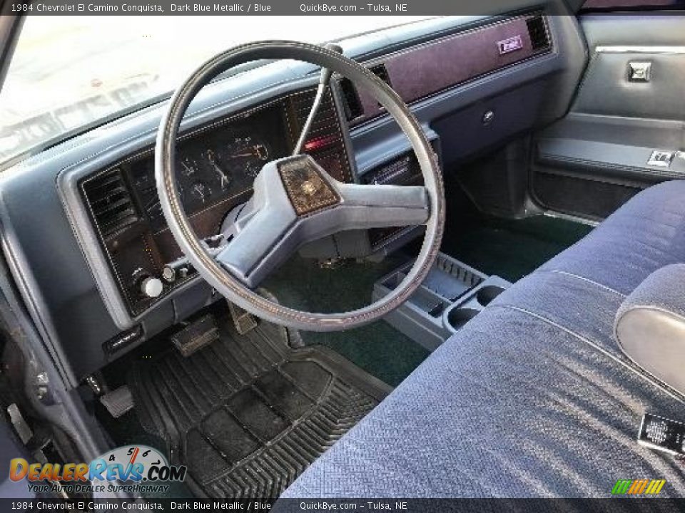 Blue Interior - 1984 Chevrolet El Camino Conquista Photo #5