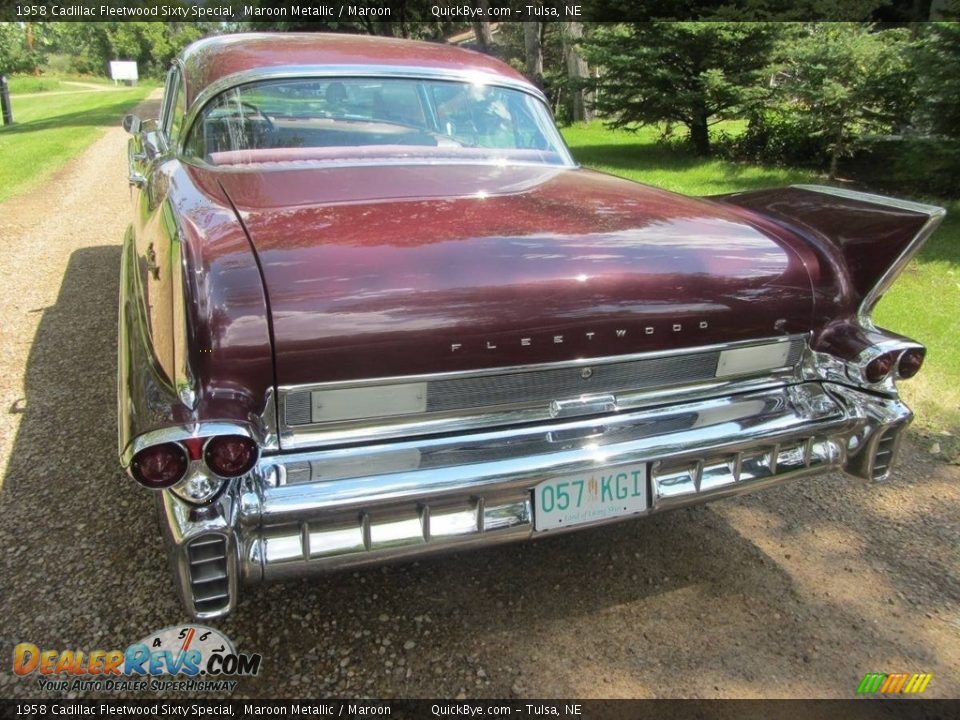 Maroon Metallic 1958 Cadillac Fleetwood Sixty Special Photo #5