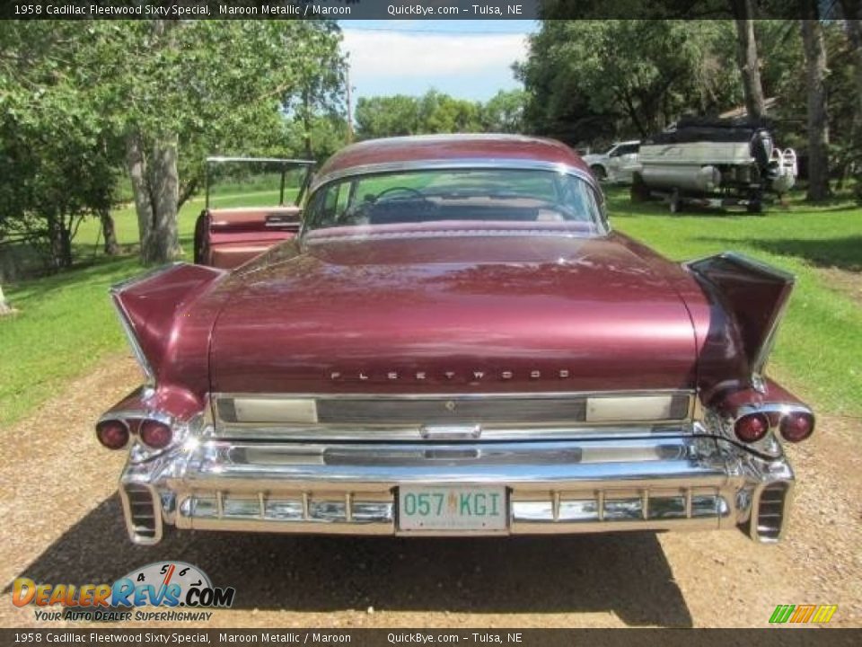 Maroon Metallic 1958 Cadillac Fleetwood Sixty Special Photo #6