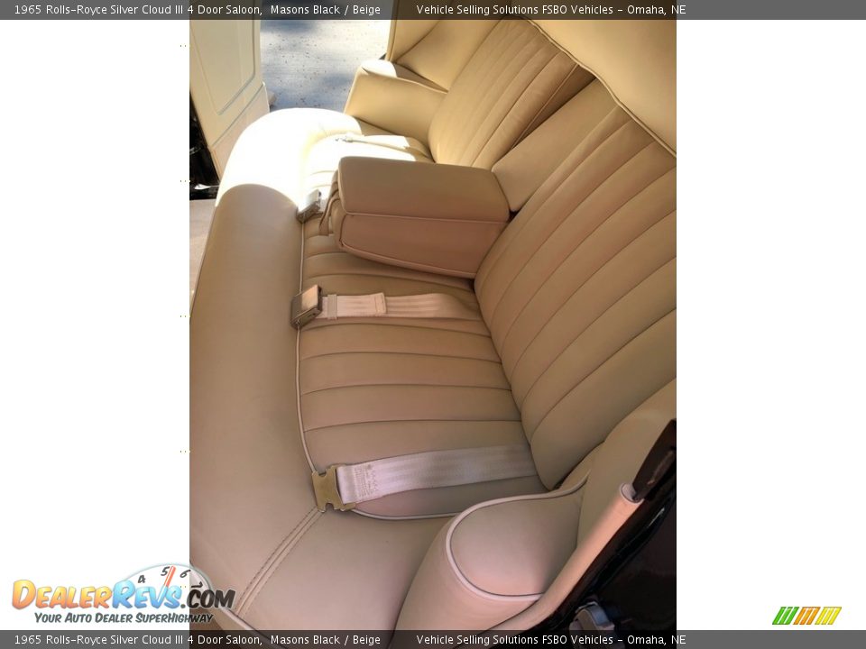 Rear Seat of 1965 Rolls-Royce Silver Cloud III 4 Door Saloon Photo #7