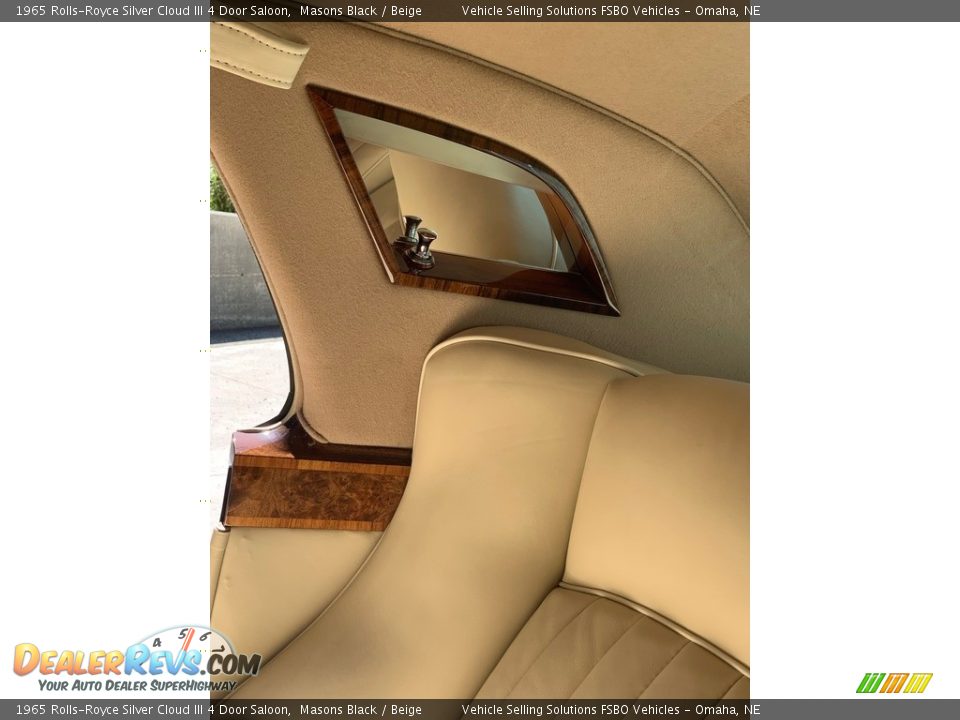 Rear Seat of 1965 Rolls-Royce Silver Cloud III 4 Door Saloon Photo #8