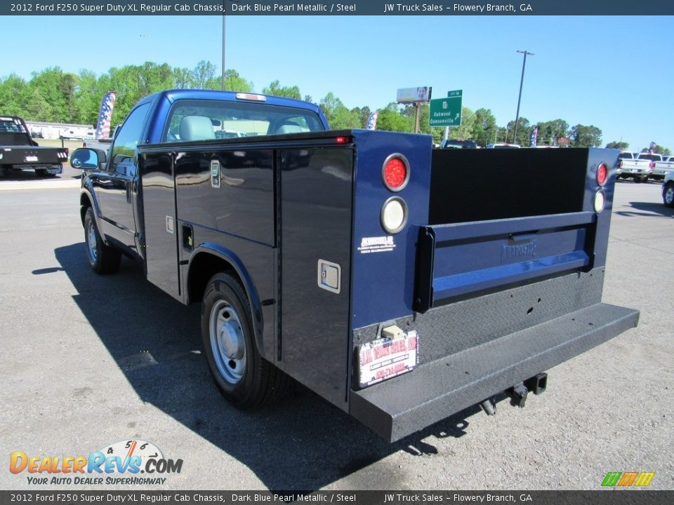 2012 Ford F250 Super Duty XL Regular Cab Chassis Dark Blue Pearl Metallic / Steel Photo #3