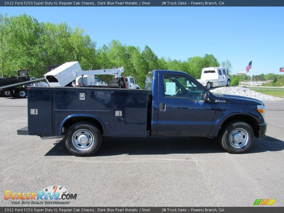 2012 Ford F250 Super Duty XL Regular Cab Chassis Dark Blue Pearl Metallic / Steel Photo #6