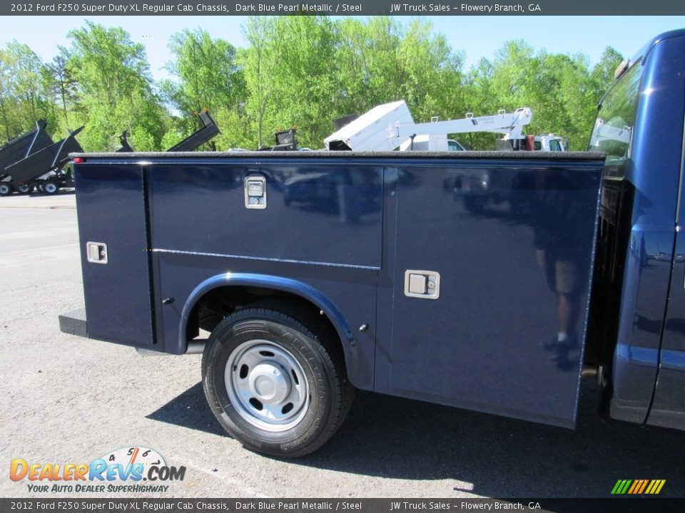 2012 Ford F250 Super Duty XL Regular Cab Chassis Dark Blue Pearl Metallic / Steel Photo #9