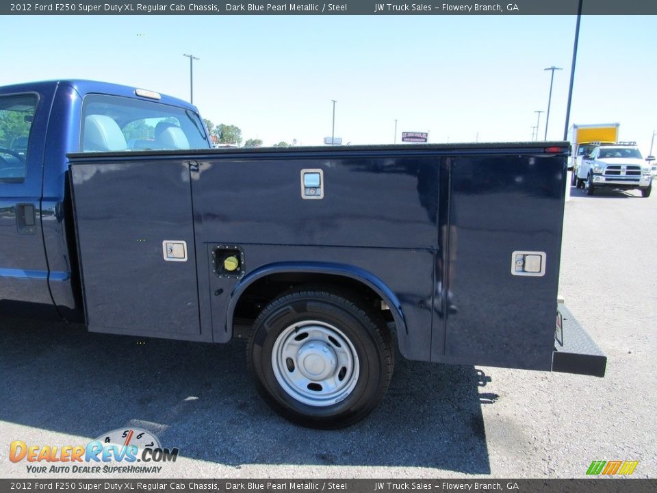 2012 Ford F250 Super Duty XL Regular Cab Chassis Dark Blue Pearl Metallic / Steel Photo #13