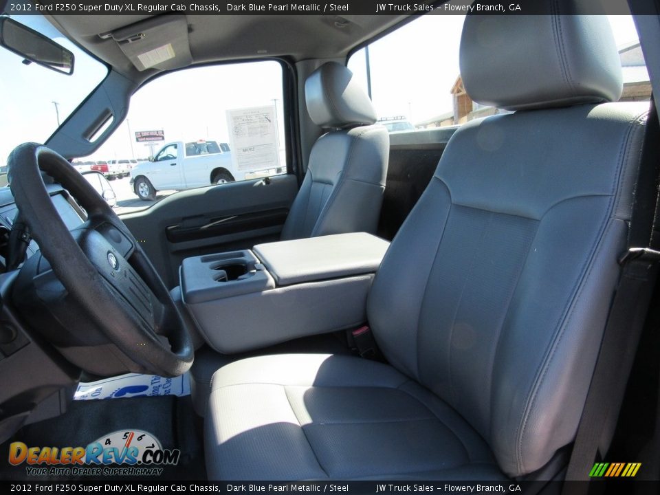 2012 Ford F250 Super Duty XL Regular Cab Chassis Dark Blue Pearl Metallic / Steel Photo #16