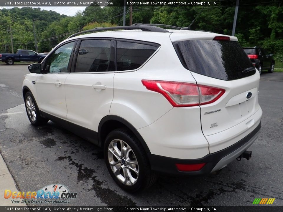 2015 Ford Escape SE 4WD Oxford White / Medium Light Stone Photo #5