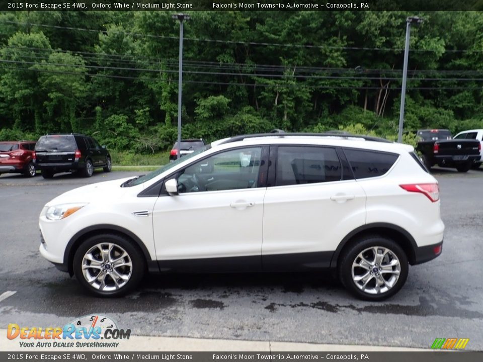 2015 Ford Escape SE 4WD Oxford White / Medium Light Stone Photo #6
