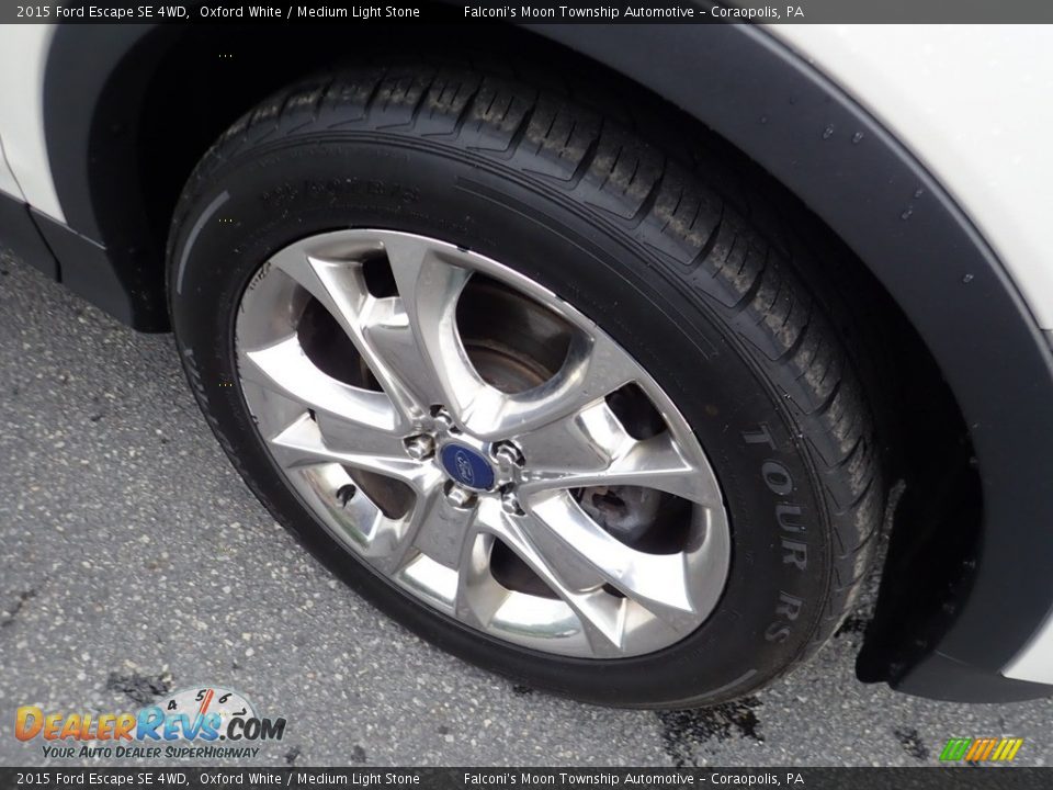 2015 Ford Escape SE 4WD Oxford White / Medium Light Stone Photo #10
