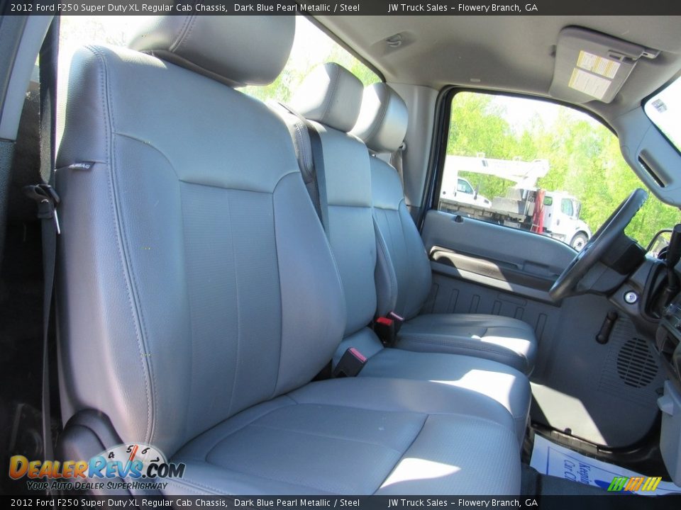 2012 Ford F250 Super Duty XL Regular Cab Chassis Dark Blue Pearl Metallic / Steel Photo #22